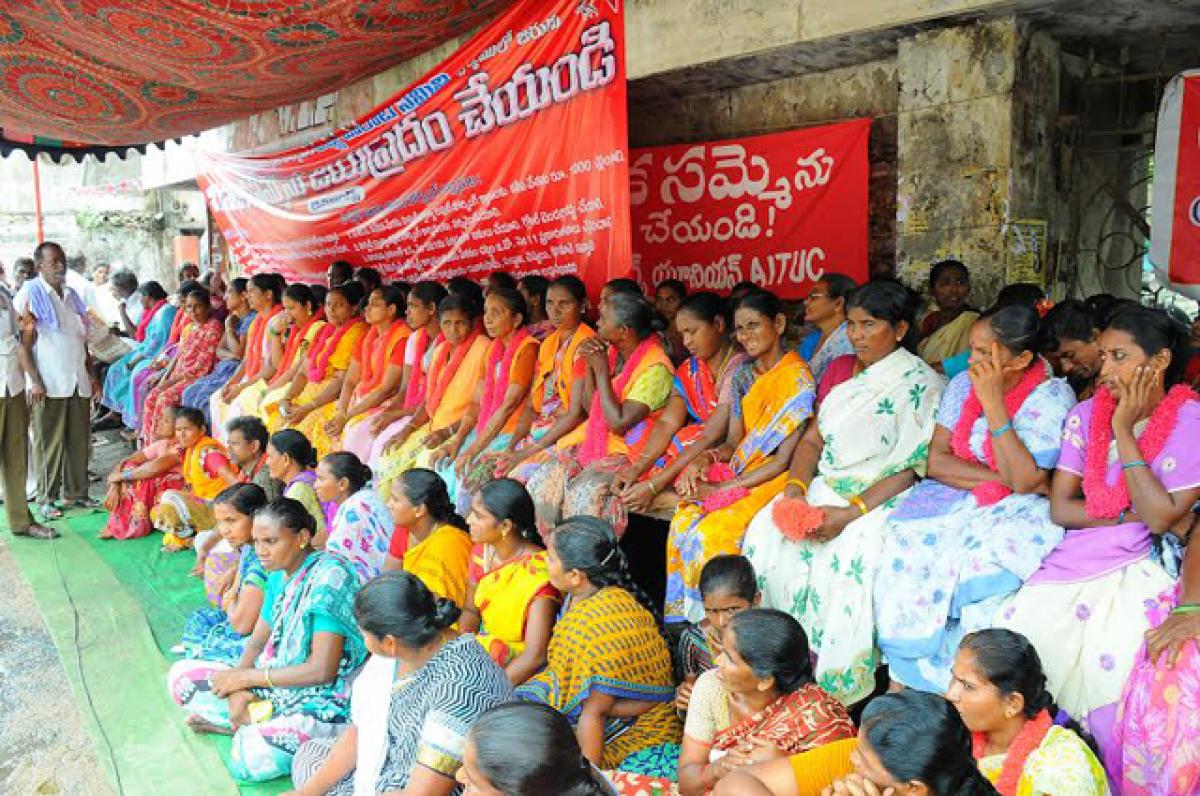 Sanitation workers strike